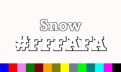 HTML color Snow hex: FFFAFA
